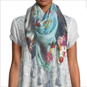 Johnny Was Floral Multicolor Scarf